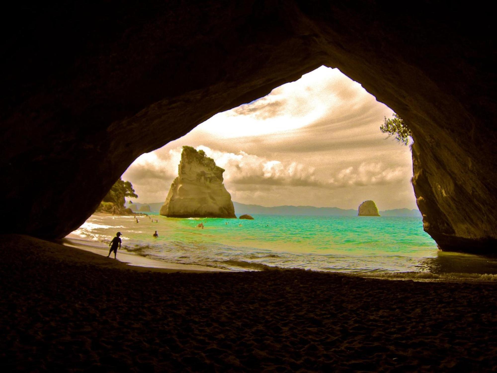 Ferienwohnung Cathedral Cove And Sunrise Hahei Exterior foto